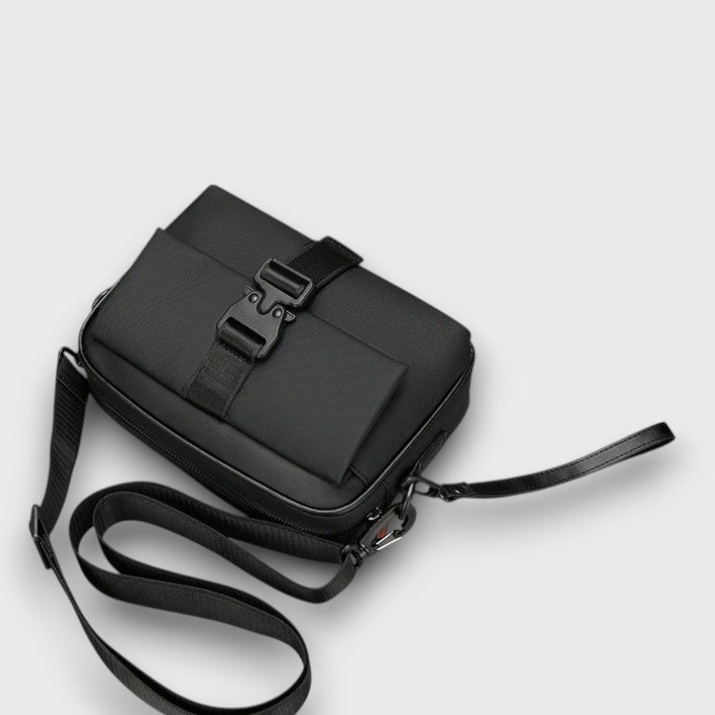 Black men’s messenger bag for travel and work