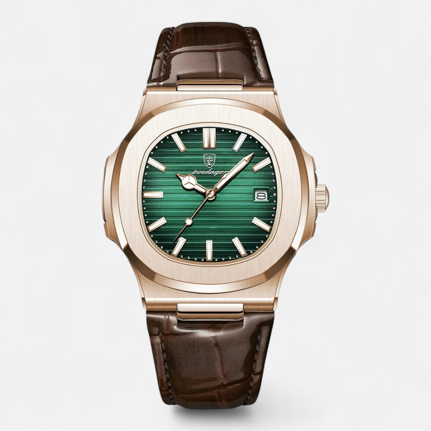 Men’s Luxury Watch | Poedagar AP Leather Band