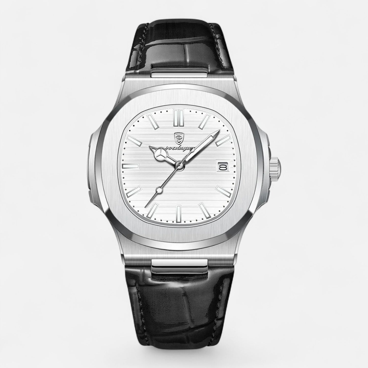 Men’s Luxury Watch | Poedagar AP Leather Band