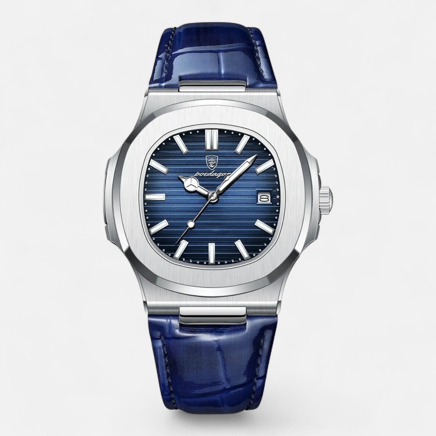 Men’s Luxury Watch | Poedagar AP Leather Band